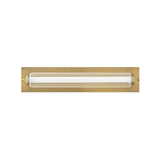 Hinkley Lighting 52022LCB Lucien 24 inch LED Bath Vanity Light in Lacquered Brass with Clear and Etched Opal Glass