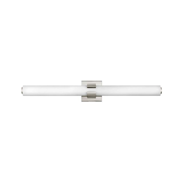 Hinkley Lighting 53063PN Aiden 31 inch LED Bath Vanity Light in Polished Nickel with Etched White