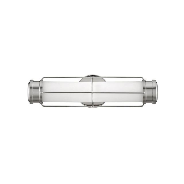 Hinkley Lighting 54300PN Saylor 17 inch LED Bath Light in Polished Nickel with Etched Opal Glass