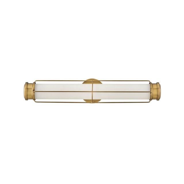 Hinkley Lighting 54302HB Saylor 24 inch LED Bath Light in Heritage Brass with Etched Opal Glass
