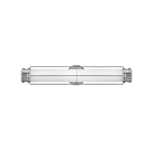 Hinkley Lighting 54302PN Saylor 24 inch LED Bath Light in Polished Nickel with Etched Opal Glass
