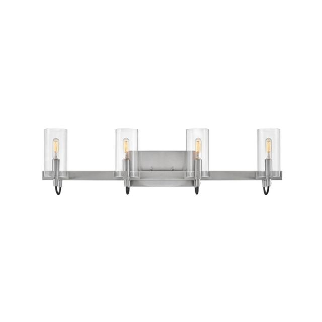 Hinkley Lighting 58064BN Ryden 4 Light 30 inch Bath Vanity Light in Brushed Nickel with Clear Glass