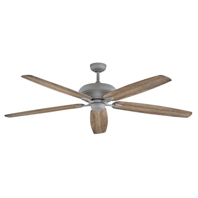 Hinkley Lighting 900672FGT-NID Grander 72 inch 5 Blade Ceiling Fan in Graphite with Driftwood Blade