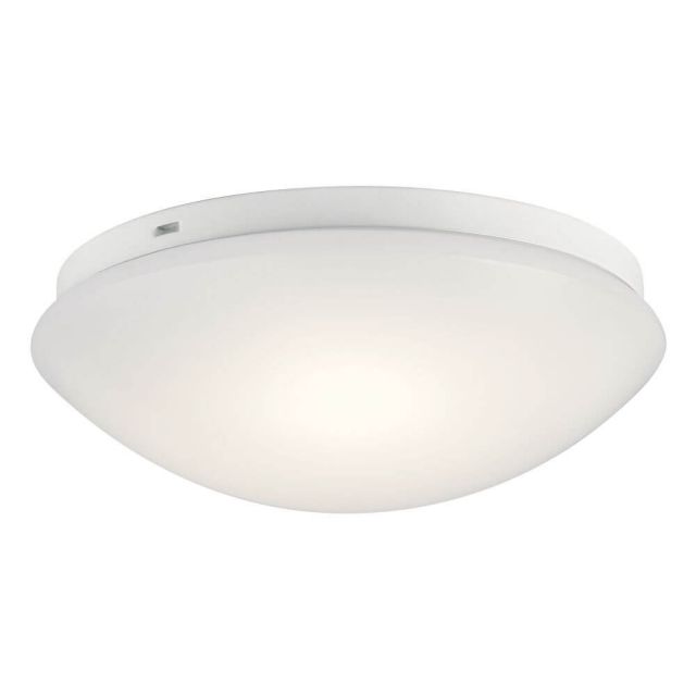 Kichler Ceiling Space 11 Inch LED Flush Mount in White 10755WHLED