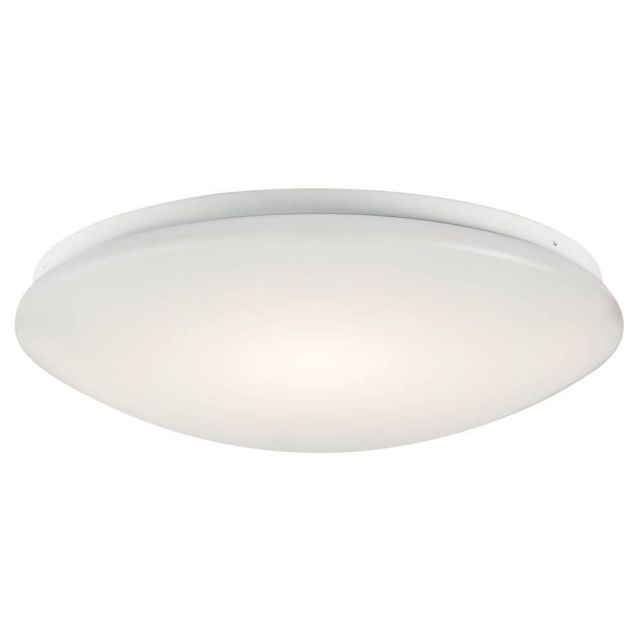 Kichler Ceiling Space 16 Inch LED Flush Mount in White 10761WHLED
