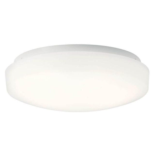 Kichler Ceiling Space 11 Inch LED Flush Mount in White 10766WHLED