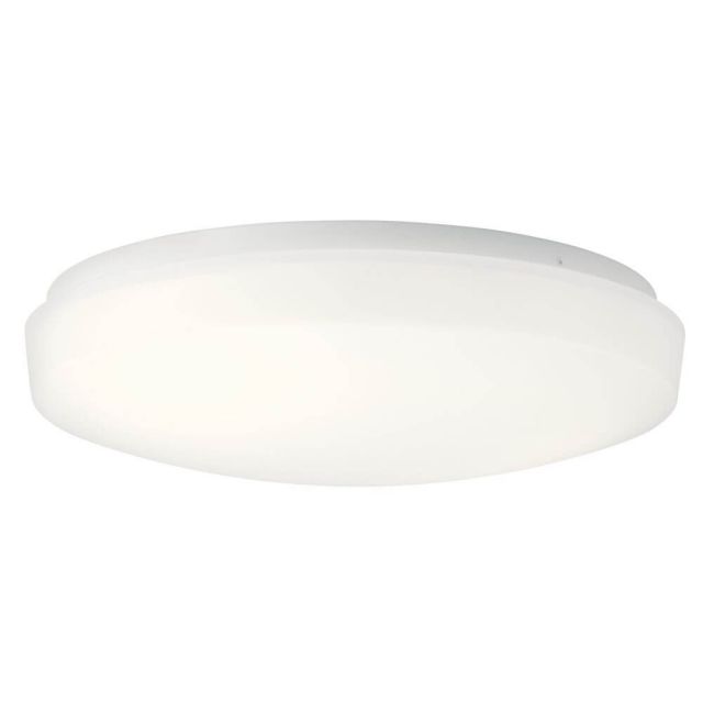 Kichler Ceiling Space 14 Inch LED Flush Mount in White 10767WHLED