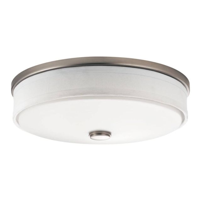 Kichler Ceiling Space 13 Inch LED Flush Mount in Brushed Nickel 10885NILED
