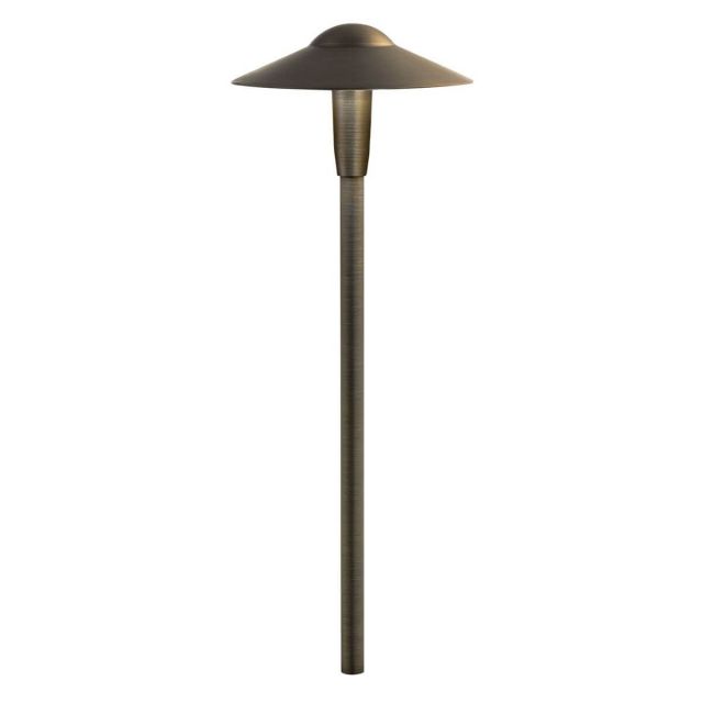 Kichler 15810CBR27 CBR 23 inch Tall LED Outdoor Large Dome Path Light in Centennial Brass