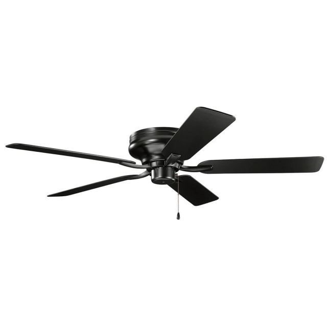 Kichler 330021SBK Basics Pro Legacy Patio 52 inch 5 Blade Ceiling Fan in Satin Black