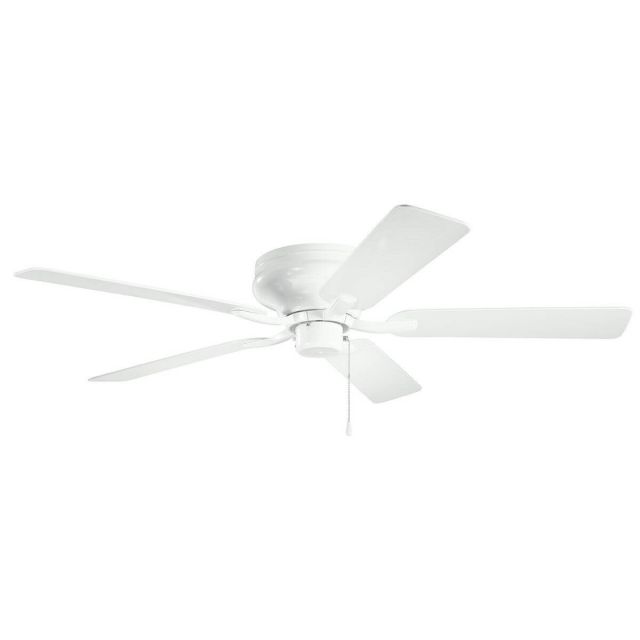 Kichler 330021WH Basics Pro Legacy Patio 52 inch 5 Blade Ceiling Fan in White