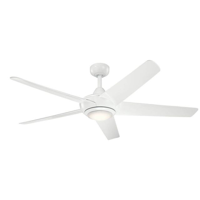 Kichler 330089WH Kapono 52 Inch 5 Blade LED Ceiling Fan in White