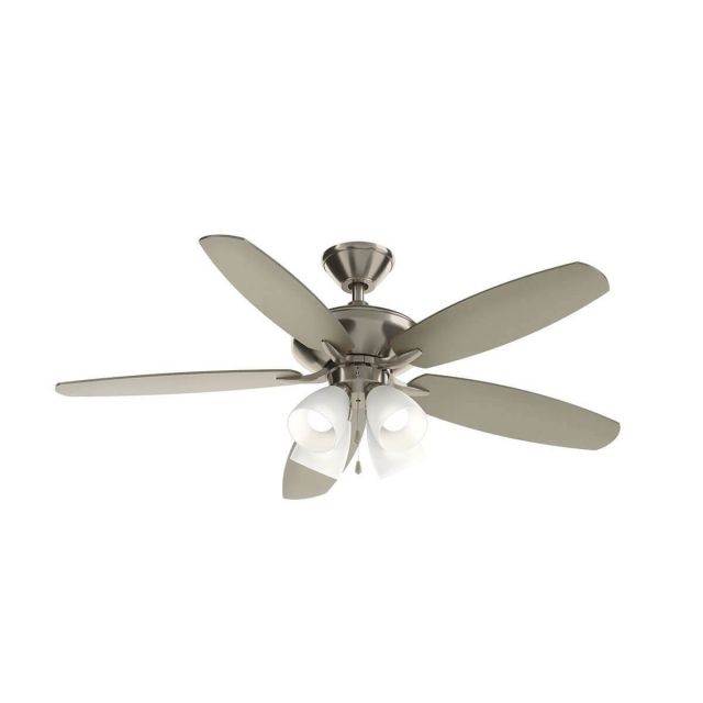 Kichler Renew 52 inch 5 Blade Pull Chain LED Ceiling Fan in Brushed Stainless Steel 330162BSS