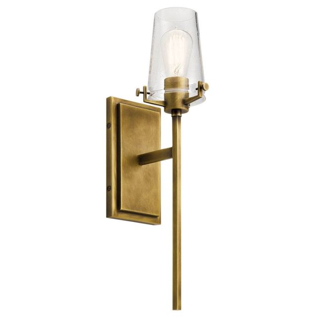 Kichler Alton 1 Light 22 Inch Tall Wall Sconce in Natural Brass 45295NBR