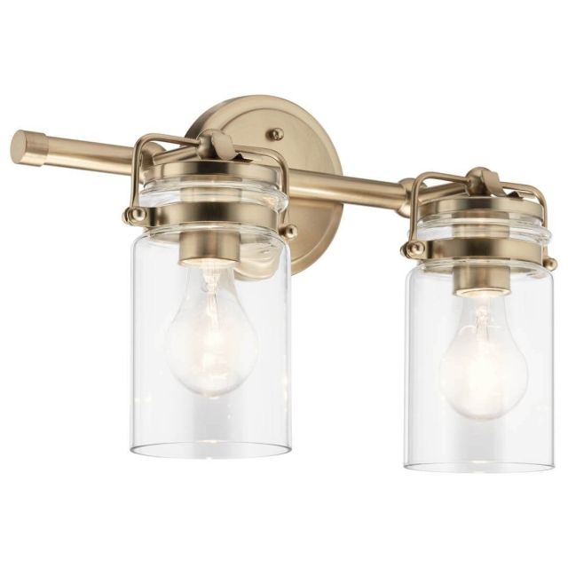 Kichler 45690CPZ Brinley 4 Light 33 inch Bath Vanity Light in Champagne ...