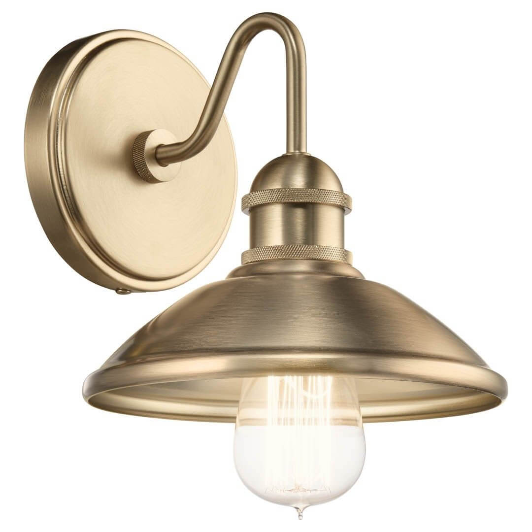Kichler 45943CPZ Clyde 1 Light 8 inch Tall Wall Sconce in Champagne Bronze