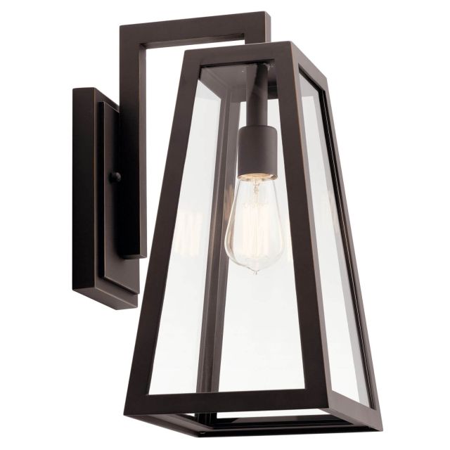 Kichler Delison 1 Light 17 Inch Tall Large Outdoor Wall Light in Rubbed Bronze 49332RZ