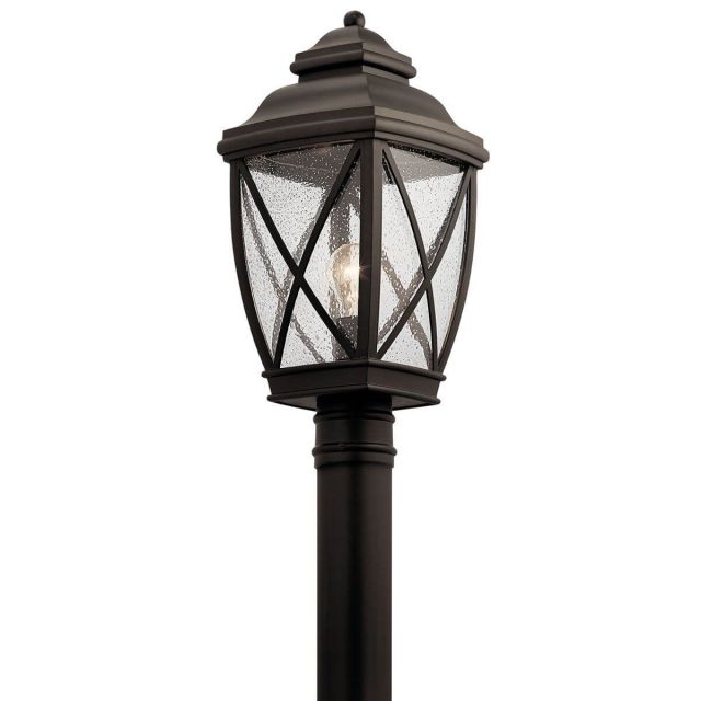 Kichler Tangier 1 Light 20 Inch Tall Outdoor Post Lantern in Olde Bronze 49843OZ