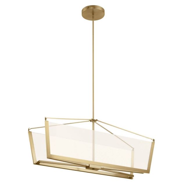 Kichler 52293CGLED Calters 38 inch LED Linear Light in Champagne Gold with Light Guide Acrylic