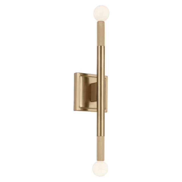 Kichler 52556CPZ Odensa 2 Light 17 inch Tall Wall Sconce in Champagne Bronze