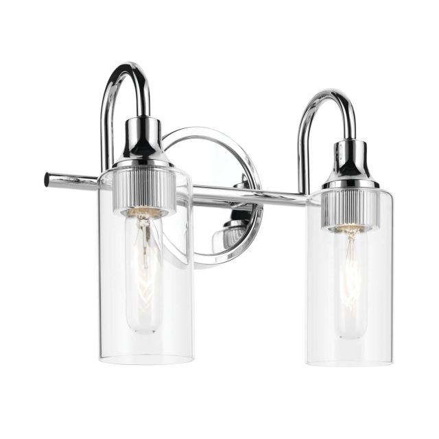 Kichler 55210CPZ Kavi 2 Light 13 inch Bath Vanity Light in Champagne ...