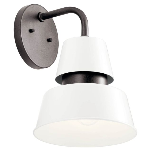 Kichler Lozano 1 Light 13 Inch Tall Outdoor Large Wall Light in White 59002WH