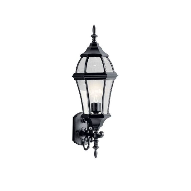 Kichler Townhouse 1 Light 27 Inch Tall Large Outdoor Wall Light in Black 9791BK
