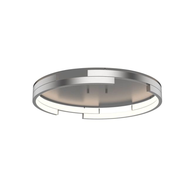Kuzco Lighting Anello Minor 19 inch LED Flush Mount in Brushed Nickel with Frosted Acrylic Diffuser FM52719-BN