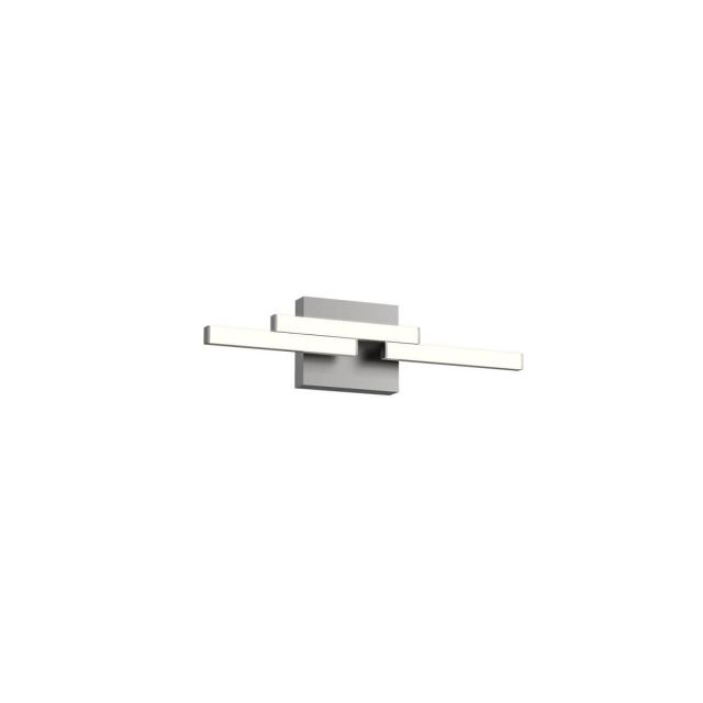 Kuzco Lighting Anello Minor 18 inch LED Bath Vanity Light in Brushed Nickel with Frosted Acrylic Diffuser VL52718-BN