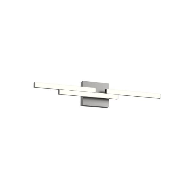 Kuzco Lighting Anello Minor 27 inch LED Bath Vanity Light in Brushed Nickel with Frosted Acrylic Diffuser VL52727-BN
