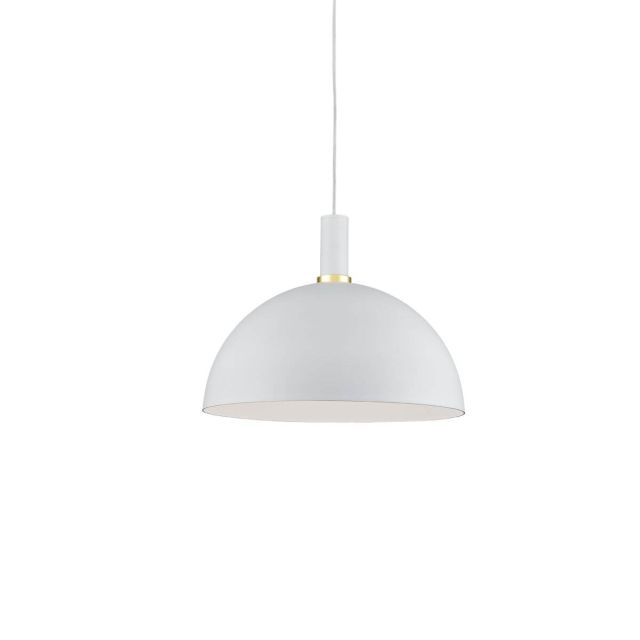 Kuzco Lighting 492324-WH/GD Archibald 1 Light 24 inch Pendant in