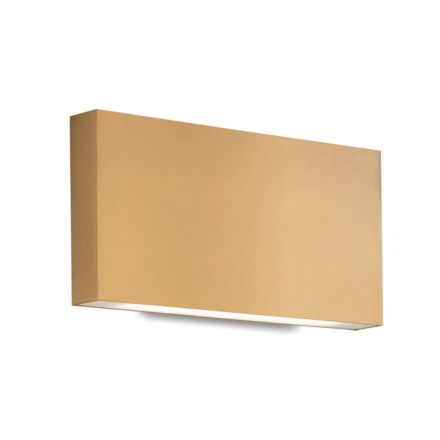 Kuzco Lighting AT6610-BG Mica 6 inch Tall LED Wall Sconce in Brushed Gold with Frosted Glass