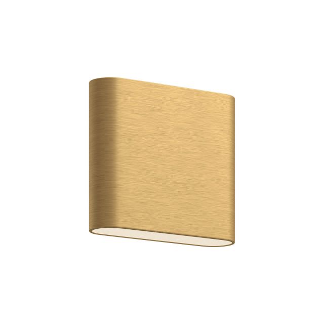 Kuzco Lighting AT68006-BG Slate 6 inch Tall LED Wall Sconce in Brushed Gold with Frosted Glass Diffuser