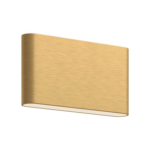 Kuzco Lighting AT68010-BG Slate 6 inch Tall LED Wall Sconce in Brushed Gold with Frosted Glass Diffuser