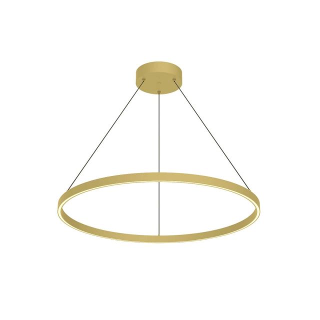 Kuzco Lighting PD87132-BG Cerchio 32 inch LED Pendant in Brushed Gold with Frosted Silicone Diffuser