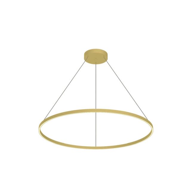 Kuzco Lighting PD87148-BG Cerchio 47 inch LED Pendant in Brushed Gold with Frosted Silicone Diffuser