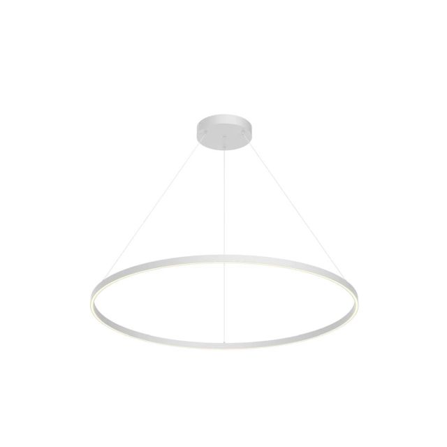 Kuzco Lighting PD87148-WH Cerchio 47 inch LED Pendant in White with Frosted Silicone Diffuser