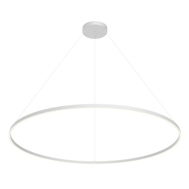 Kuzco Lighting PD87172-WH Cerchio 71 inch LED Pendant in White with Frosted Silicone Diffuser
