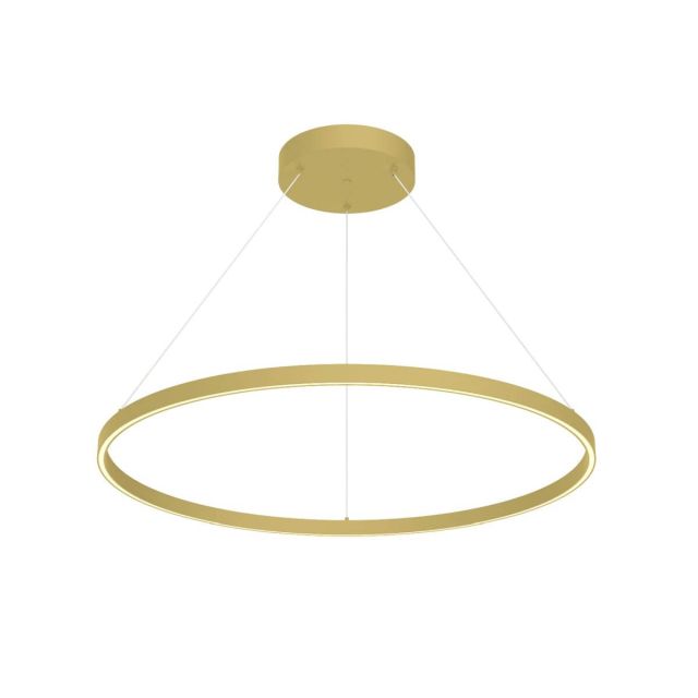 Kuzco Lighting PD87736-BG Cerchio 35 inch LED Pendant in Brushed Gold with Frosted Silicone Diffuser