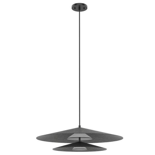 Kuzco Lighting PD22907-GY Cruz 24 inch LED Pendant in Felt Gray with Frosted Acrylic Diffuser