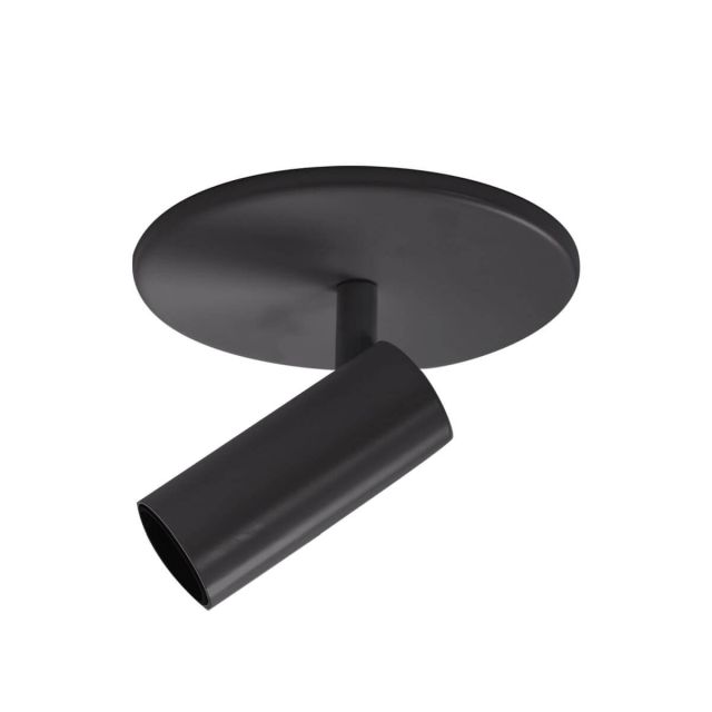 Kuzco Lighting Downey 4 inch LED Semi-Flush Mount in Black with Clear Acrylic TIR Lens Diffuser SF15101-BK