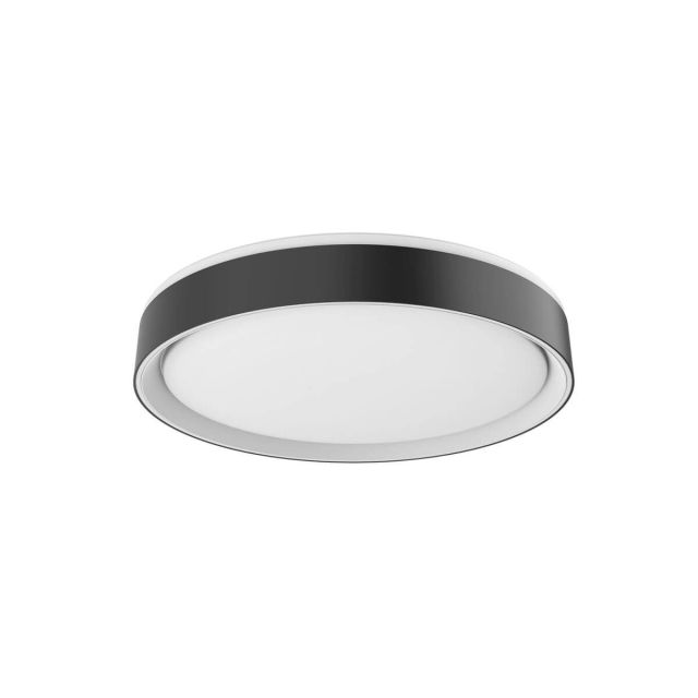 Kuzco Lighting FM43916-BK/WH Essex 16 inch LED Flush Mount in Black-White with Frosted Acrylic Diffuser