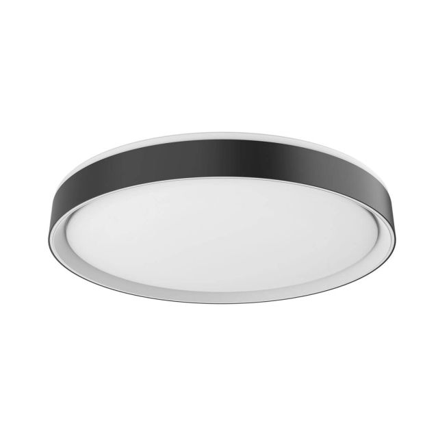 Kuzco Lighting FM43920-BK/WH Essex 20 inch LED Flush Mount in Black-White with Frosted Acrylic Diffuser