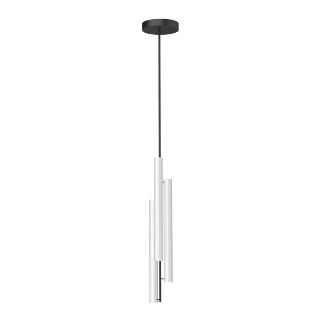 Kuzco Lighting MP70308-BK Gramercy 7 inch LED Multi Pendant in Black with Frosted Glass