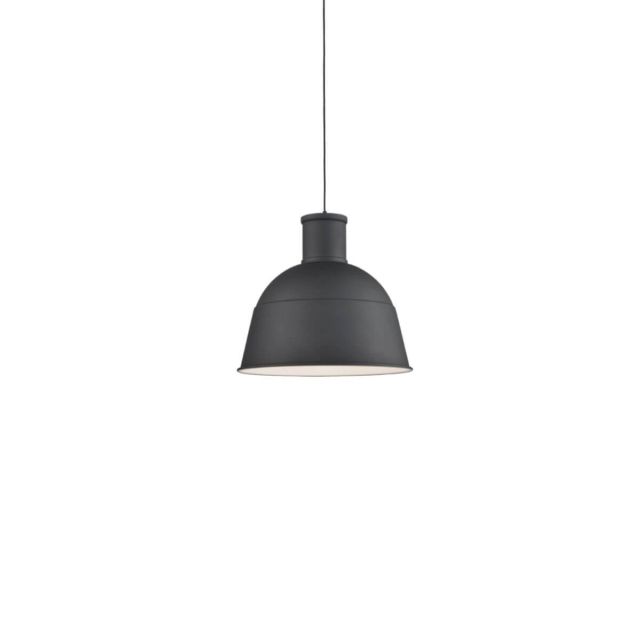 Kuzco Lighting Irving 1 Light 13 inch Pendant in Black with Spun Aluminum Shade 493513-BK