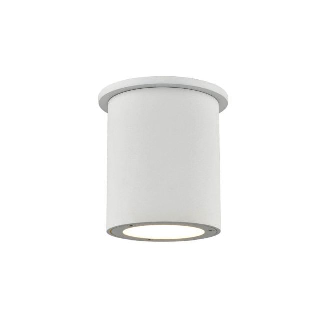 Kuzco Lighting EC19404-WH Lamar 4 inch LED Outdoor Ceiling Mount in White with White PC Diffuser
