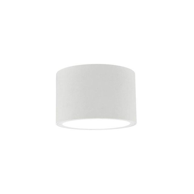 Kuzco Lighting EC19408-WH Lamar 8 inch LED Outdoor Ceiling Mount in White with White PC Diffuser