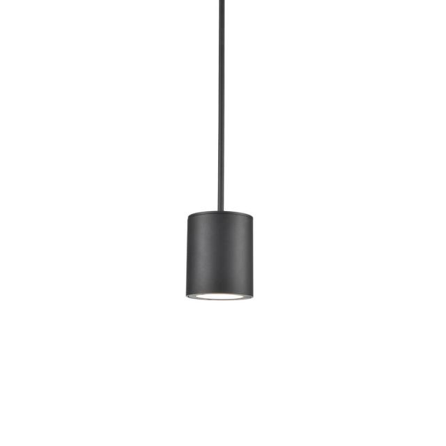 Kuzco Lighting EP19404-BK Lamar 4 inch LED Outdoor Pendant in Black with White PC Diffuser