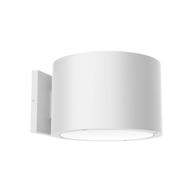 Kuzco Lighting EW19408-WH Lamar 8 inch LED Outdoor Wall Light in White with Frosted PC Diffuser