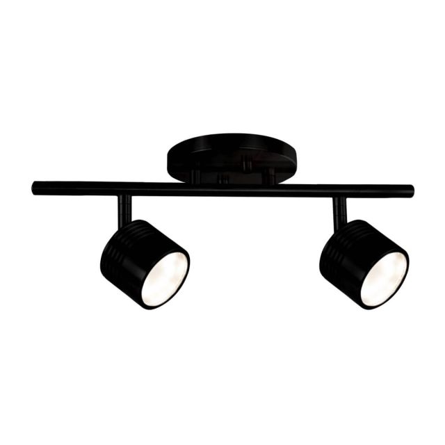 Kuzco Lighting TR10015-BK Lyra 15 inch LED Track Light in Black with Frosted Glass